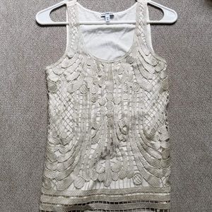 Cream Express tank top